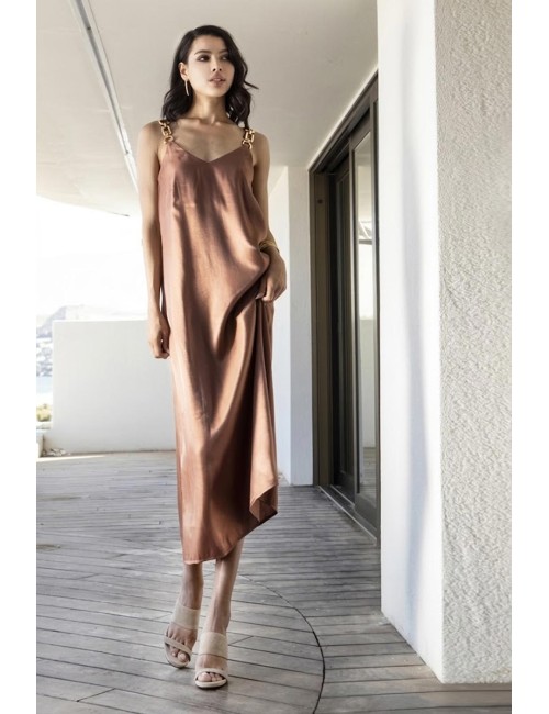 Aggèl - abito impreziosito da dettagli in maglia sparlking ss63166kf