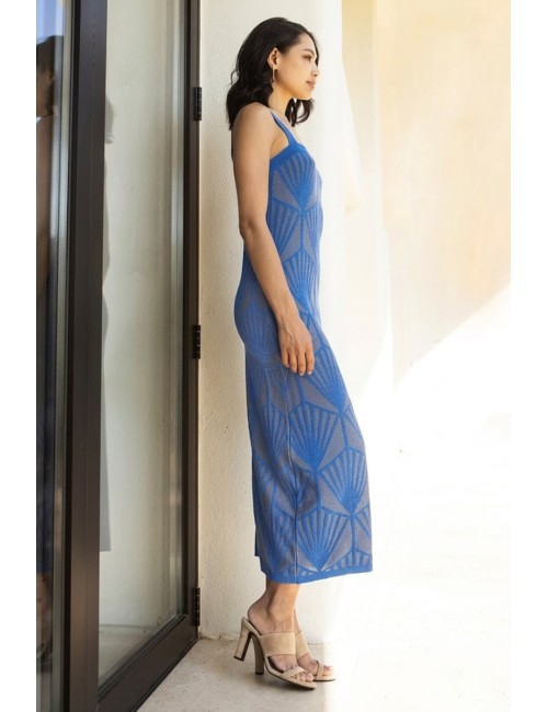 Aggèl - maxi abito in lurex-lyocell ss63132k