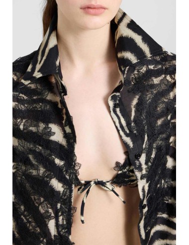 Ermanno scervino - camicia over d484k701yaj s4800