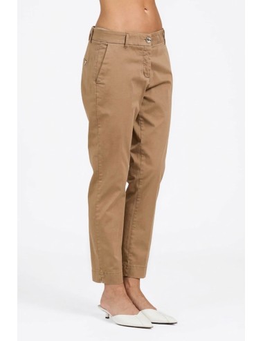 Take two - pantalone marisa in raso dk03100 toffee