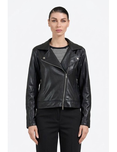 Take two - giacca in pelle dk03401 nero