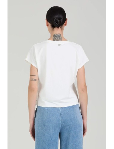 Take two - t-shirt con ricami  dk02733 bianco