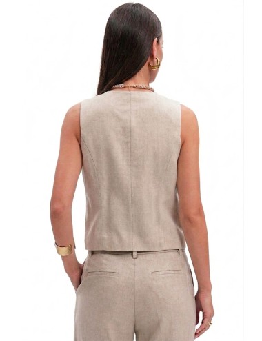 Fresh flower - gilet mistolino fd652 sabbia