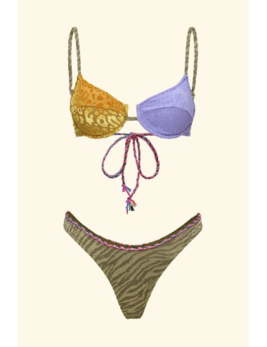 Effek - bikini feretto con slip americano fisso