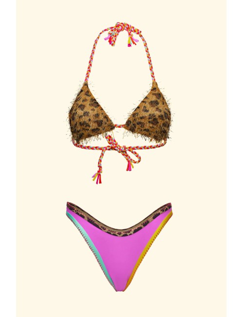 Effek - bikini triangolo con slip americano fisso fk26-sw0110x10