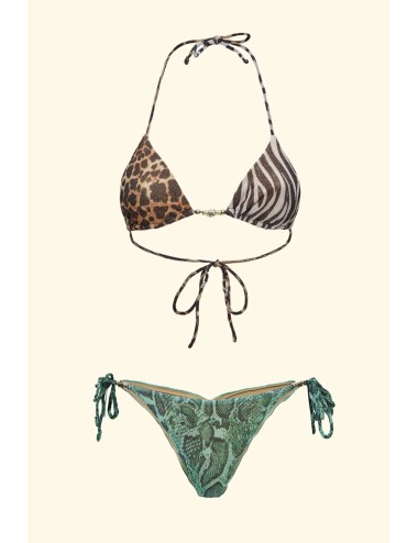 Effek - bikini triangolo con slip regolabile fk26-sw0140x10