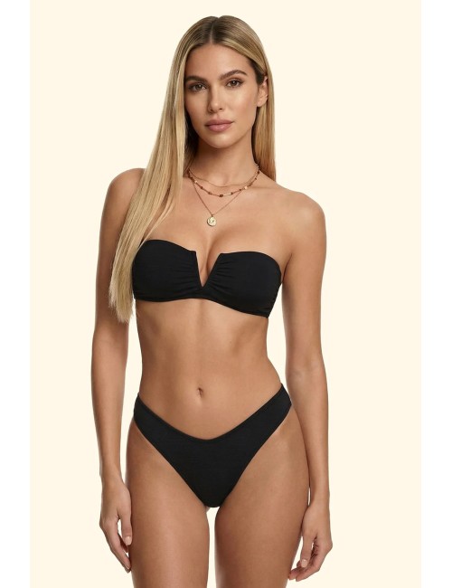 Effek - bikini fascia a v con slip americano fisso