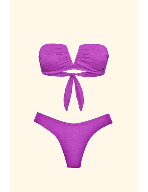 Effek - bikini fascia a v con slip americano fisso