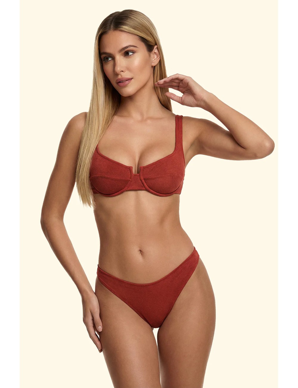 Effek - bikini ferretto con slip brasiliano fisso