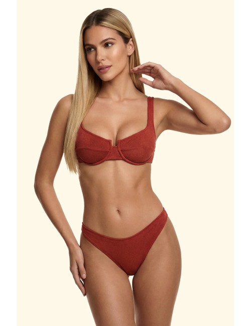 Effek - bikini ferretto con slip brasiliano fisso