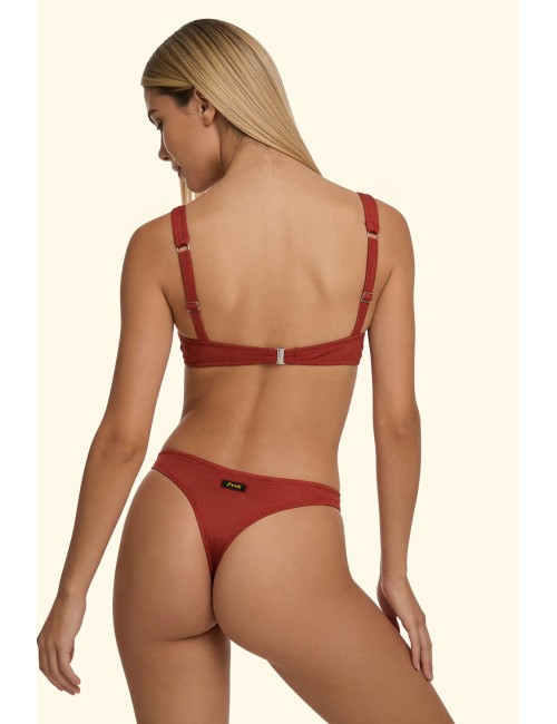 Effek - bikini ferretto con slip brasiliano fisso