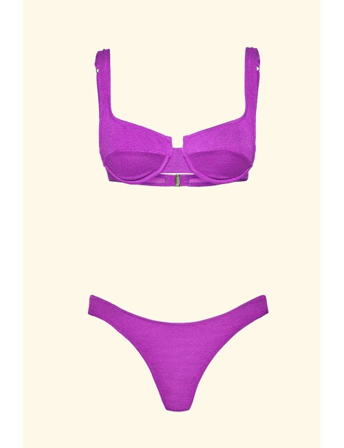 Effek - bikini ferretto con slip brasiliano fisso