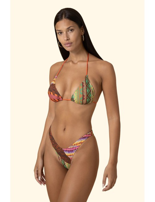 Effek - donna bikini fk lycra lucida fantasia etnica pizzo fk26-sw0200x11