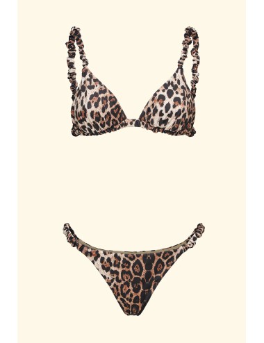 Donna bikini fk lycra fantasia animalier triangolo slip fisso fk26-sw2901x02