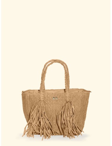 Effek - donna mini bag fk paglia frange tracolla fk26-sw0045bg