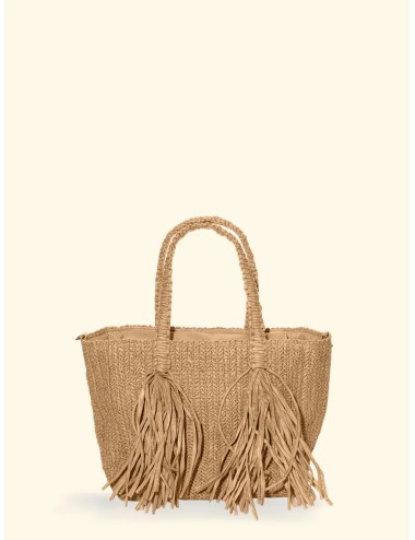 Effek - donna mini bag fk paglia frange tracolla fk26-sw0045bg