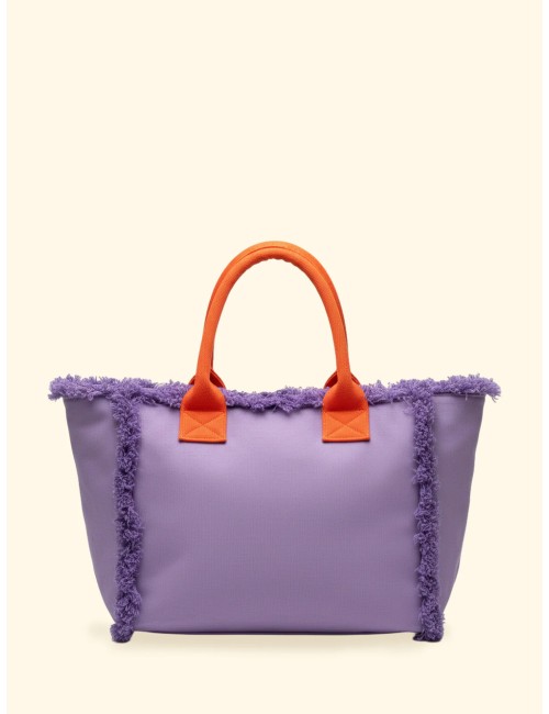 Effek - donna maxi box fk cotone violet logo contrasto manici imbottiti fk26-sw0101vi