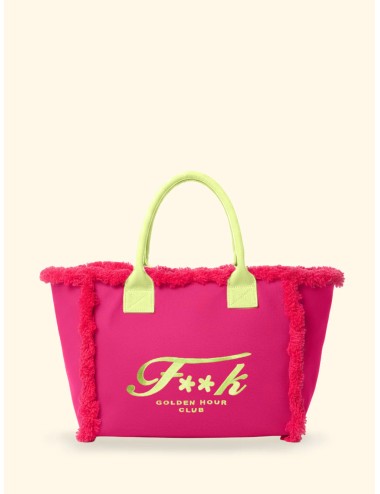 Effek - donna maxi box fk cotone fuxia logo contrasto manici imbottiti fk26-sw0101fx
