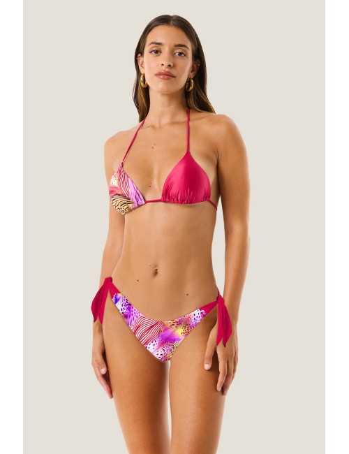 Donna bikini 4giveness lycra animalier fucsia mix triangolo 126wbwbk6244 200