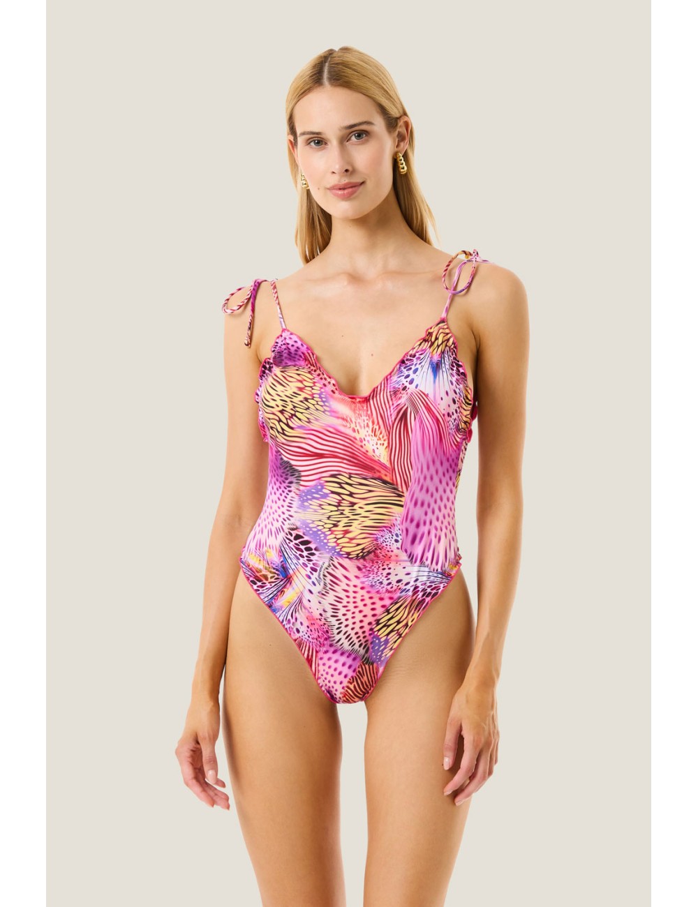 Donna costume intero 4giveness lycra pink butterfly multicolor 126wbwin5858 200