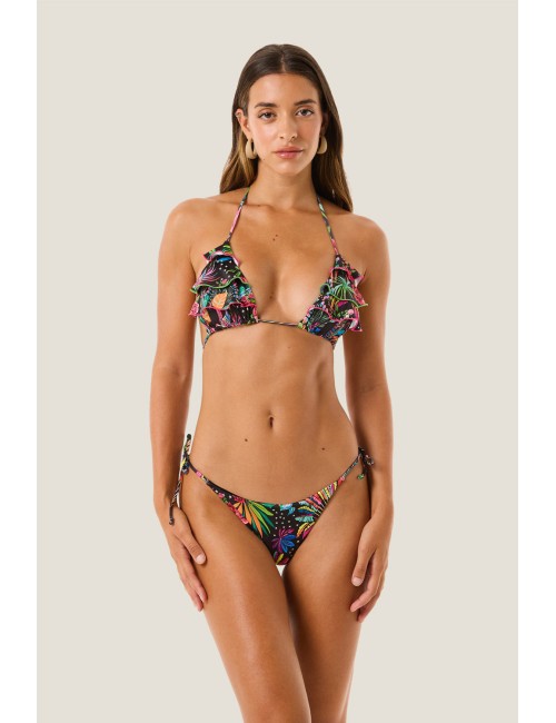 Donna bikini 4giveness lycra maya dream triangolo volant nero 126wbwbk5657 200