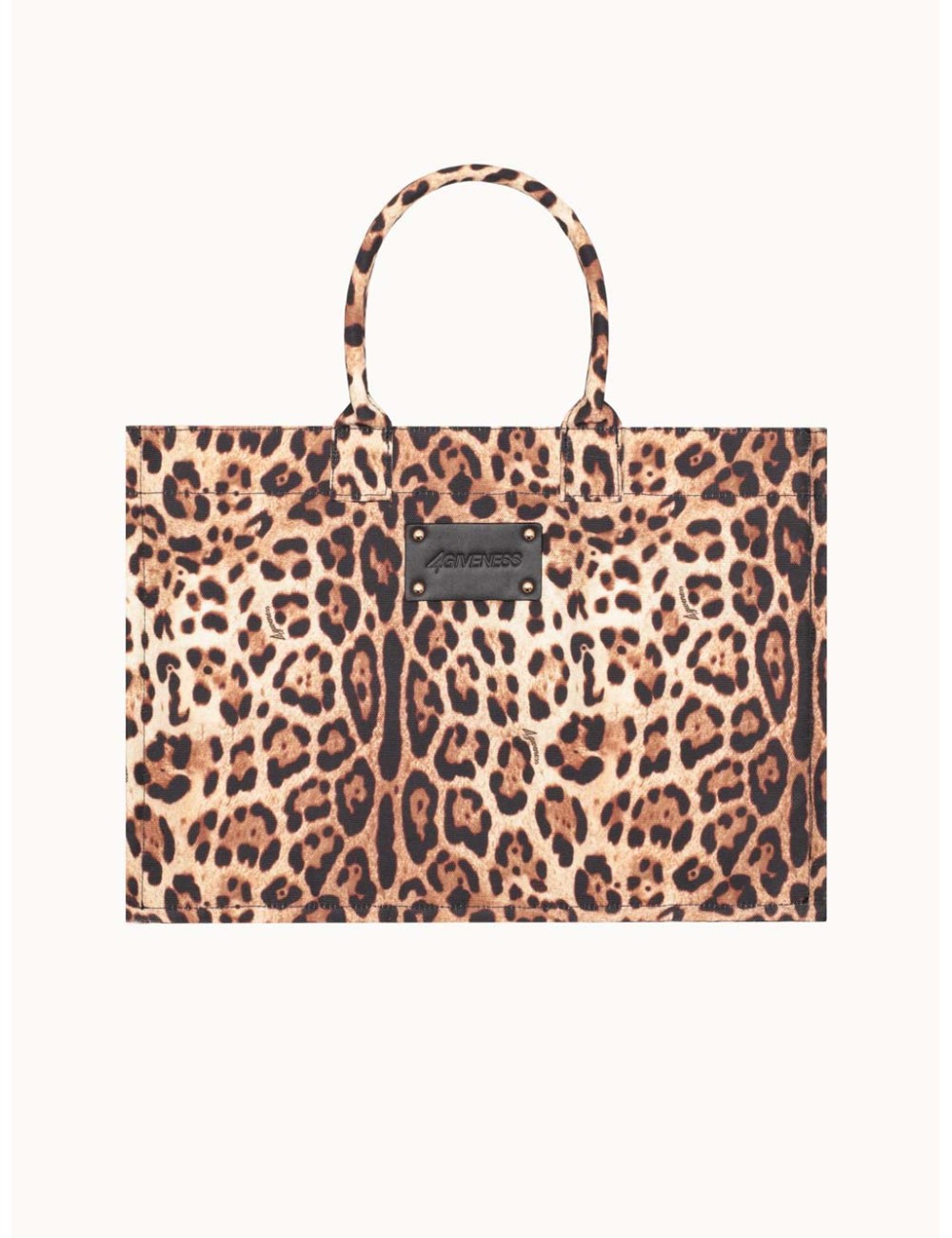 Donna borsa 4giveness saint tropez big leopardata canvas
