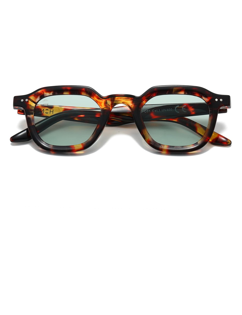 Honto - occhiali unisex tartaruga verde bram-c01