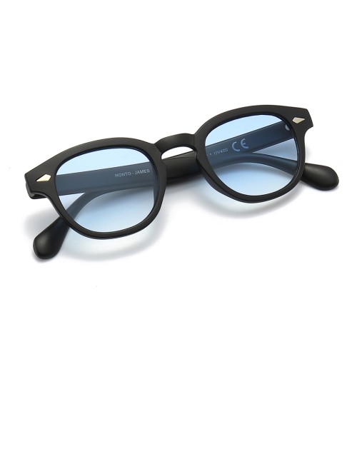 Honto - occhiali unisex nero opaco blu fumè james c01 n/b