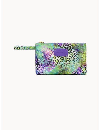 Donna pochette 4giveness patch animalier verde viola 126wacpo5951 200