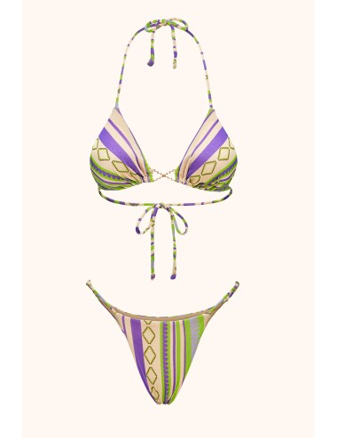 Mefui - donna bikini me fui triangolo imbottito slip fisso fantasy mf26-sw0521x34