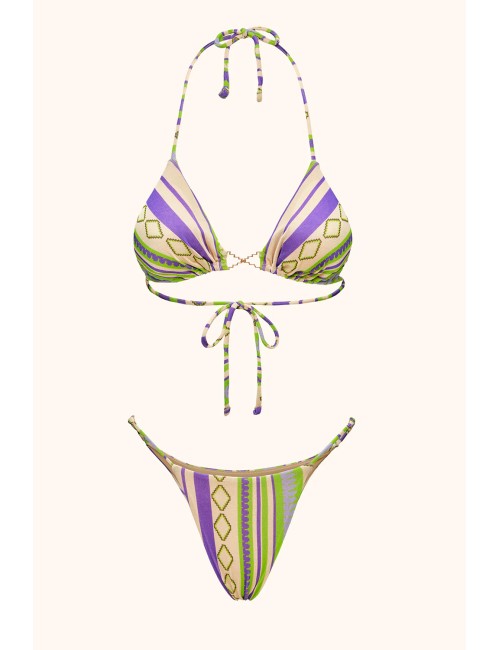 Mefui - donna bikini me fui triangolo imbottito slip fisso fantasy mf26-sw0521x34