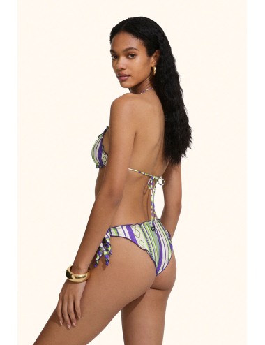 Mefui -donna bikini me fui triangolo lycra lucida slip nodi fantasy mf26-sw1500x34