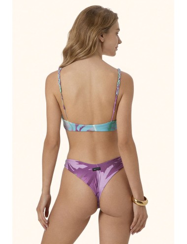 Mefui - donna bikini me fui top imbottito slip americano lycra lucida mf26-sw0822x50