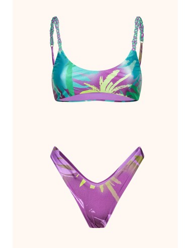 Mefui - donna bikini me fui top imbottito slip americano lycra lucida mf26-sw0822x50