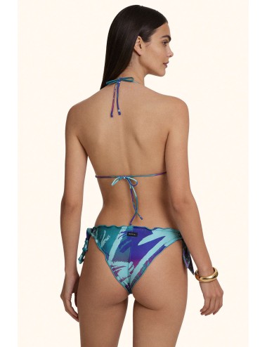 Mefui - donna bikini me fui triangolo lycra lucida slip nodi fantasy mf26-sw1500x45