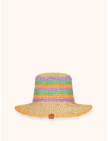 Mefui - donna cappello me fui paglia beige multicolor tesa media ma26-sw0210bg