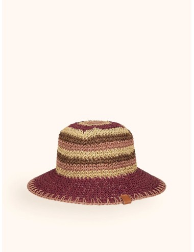 Mefui - donna cappello me fui paglia plum multicolor tesa media ma26-sw0210pl