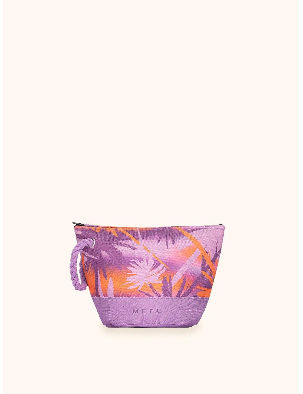 Mefui - donna pochette me fui fantasia tropicale purple zip laccetto ma26-sw0010x41