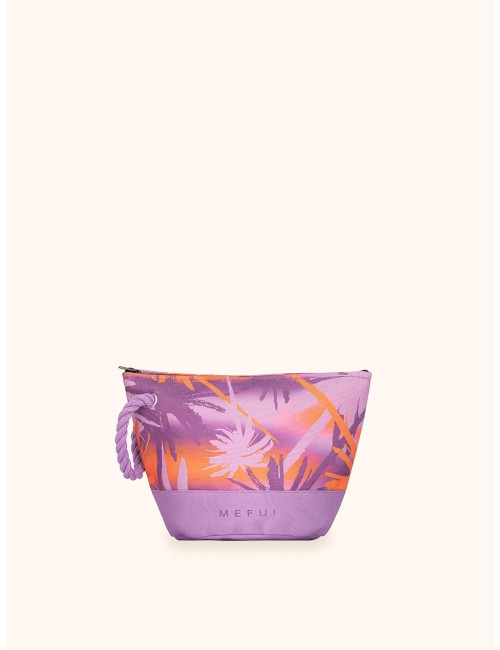 Mefui - donna pochette me fui fantasia tropicale purple zip laccetto ma26-sw0010x41