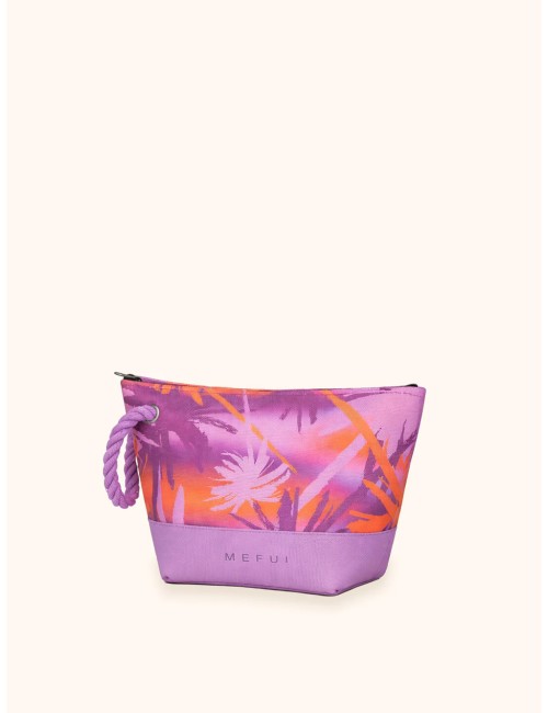Mefui - donna pochette me fui fantasia tropicale purple zip laccetto ma26-sw0010x41