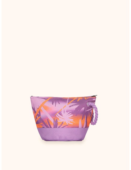 Mefui - donna pochette me fui fantasia tropicale purple zip laccetto ma26-sw0010x41