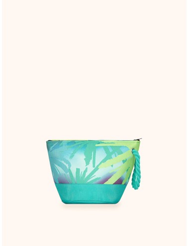 Mefui - donna pochette me fui fantasia tropicale verde zip laccetto ma26-sw0010x44