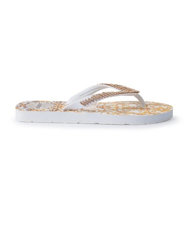 Donna infradito l.a. water barocco oro bianco strass gioiello 52028