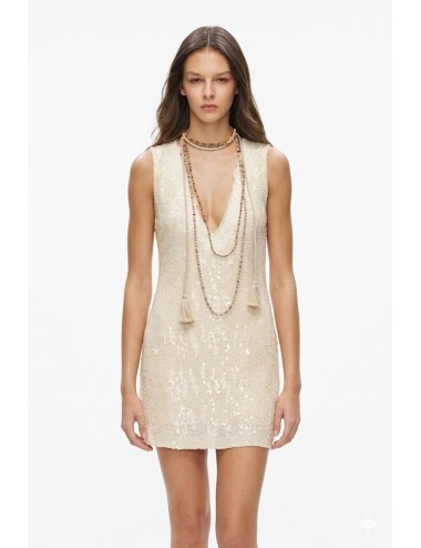 Miss bikini - mini abito pailette e pizzo v6031d t-7451 pabe