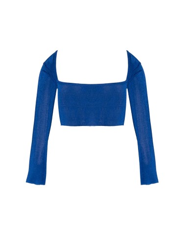 Donna top moana blue rebel sand maglia opalescente gioiello