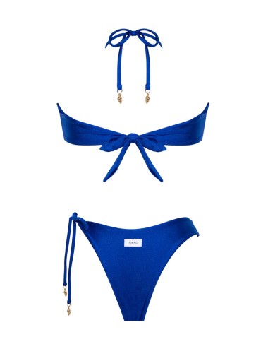 Donna bikini marena blue rebel sand lycra lucida gioiello