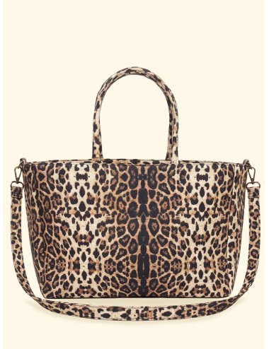 Donna borsa mare fk fantasia animalier con tracolla removibile