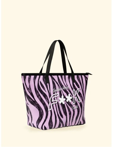 Donna maxi bag fk trasparente eco pvc con logo e chiusura zip x06