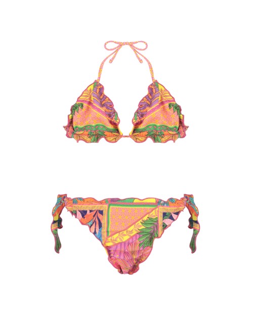 Bimba bikini triangolo 4giveness fantasia etnica con lacci 4-14 anni