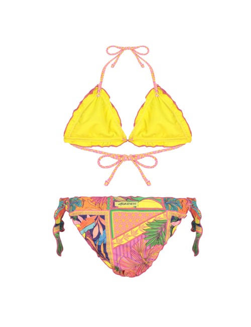 Bimba bikini triangolo 4giveness fantasia etnica con lacci 4-14 anni